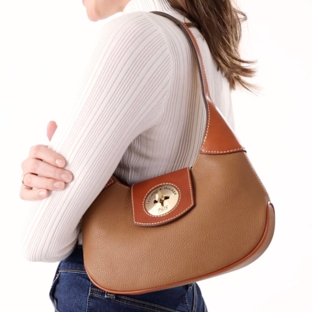 Dooney & Bourke Pebble Turnlock Hobo 26 Caramel 😍 Sold out at Dooney & Bourke